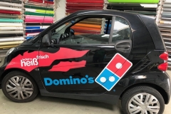 dominos pizza beschriftung