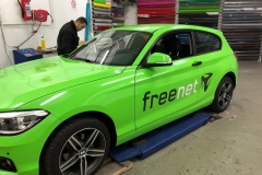 auto freenet beschriftung folie